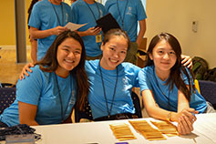 Photo of happy students. Links to Gifts of Cash, Checks, and Credit Cards